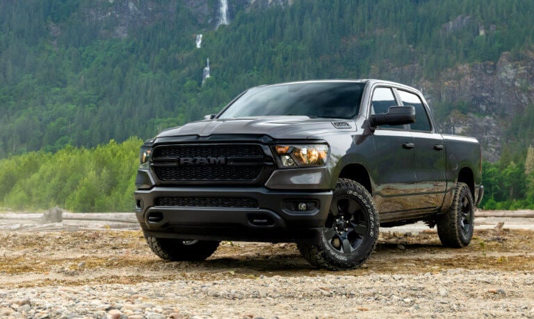 2024 Ram 1500 by a forest preserve