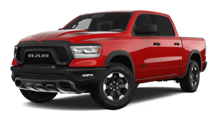 2024 Ram 1500 Rebel in Flame Red color