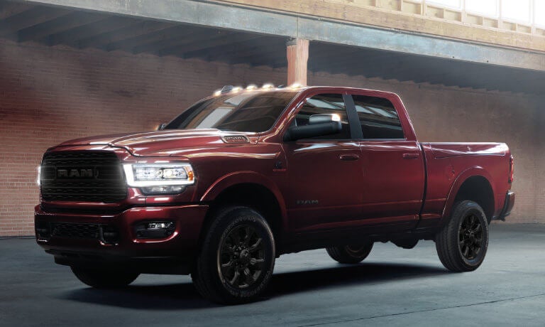 2024 Ram 2500 outside a warehouse