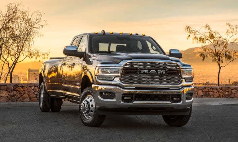 2024 Ram 3500 exterior with warm colored highlights from sunshine